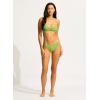 Seafolly Women’s Standard Hipster Full Coverage Bikini Bottom Swimsuit(Oasis Sage)