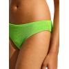 Seafolly Women’s Standard Hipster Full Coverage Bikini Bottom Swimsuit(Sea Dive Jasmine Green)