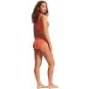 Seafolly Women’s Standard Hipster Full Coverage Bikini Bottom Swimsuit(Sea Dive Mandarin)