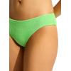 Seafolly Women’s Standard Hipster Full Coverage Bikini Bottom Swimsuit(Sea Dive Summer Green)