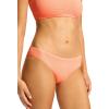 Seafolly Women’s Standard Hipster Full Coverage Bikini Bottom Swimsuit(Seadive Peach Pink)