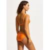 Seafolly Women’s Standard Hipster Full Coverage Bikini Bottom Swimsuit(Soundwave Turmeric)
