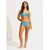 Seafolly Women’s Standard Hipster Full Coverage Bikini Bottom Swimsuit(Soundwave Turquoise)