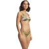 Seafolly Women’s Standard Hipster Full Coverage Bikini Bottom Swimsuit(Sun Stripe Avocado)