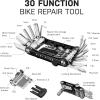 Topeak Mini PT30 Multi-Tool – 30-Function Pro-Quality Bike Repair Tool with Tubeless Tire Repair, Chain Tool, Hex/Torx Wrenches, Screwdrivers & Neoprene Case – Compact Chrome Vanadium Design