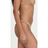 Vitamin A Women’s California High Leg Bikini Bottoms(Golden Glow Metallic)