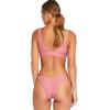Vitamin A Women’s California High Leg Bikini Bottoms(Pink Sands Shimmer Rib)