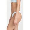 Vitamin A Women’s California High Leg Bikini Bottoms(Sky Ecorib Stripe)