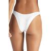 Vitamin A Women’s California High Leg Bikini Bottoms(White Ecorib)