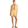 Vitamin A Women’s Swimwear Swimwear Playa Linen Boyfriend Shirt Swimsuit Cover Up(Creamsicle)