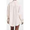 Vitamin A Women’s Swimwear Swimwear Playa Linen Boyfriend Shirt Swimsuit Cover Up(Ecolinen Gauze Sunkissed)