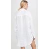 Vitamin A Women’s Swimwear Swimwear Playa Linen Boyfriend Shirt Swimsuit Cover Up(Ecolinen Gauze White)