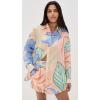 Vitamin A Women’s Swimwear Swimwear Playa Linen Boyfriend Shirt Swimsuit Cover Up(Retro Jungle)