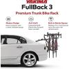 Yakima FullBack 3 Premium Trunk Bike Rack, Holds 3 Bikes, Tool-Free Installation, SuperCush ZipStrips, Foldable Arms, SKS Locks, Bottle Opener(Fullback 3)