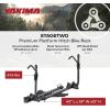 Yakima Platform Hitch Bike Rack, Rear Vehicle Bicycle Carrier with Tilting Tray for 2 Bikes, StageTwo, 1.25” Anthracite