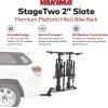 Yakima Platform Hitch Bike Rack, Rear Vehicle Bicycle Carrier with Tilting Tray for 2 Bikes, StageTwo, 2” Slate