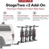 Yakima StageTwo 2″ Premium Platform +2 Bike Tray Vehicle Hitch Add On, Slate