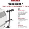 Yakima Versatile HangTight 4 Vertical Hanging Hitch Steel Bike Rack for 2 Inch Hitch Receivers with Fully Padded Cradles and Tilting Design, Black(4 Vertical Hanging Hitch)