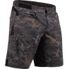ZOIC Ether Short – 9″ Inseam + 7″ Essential Liner Men’s Mountain Bike Cycling Shorts(Black Ops)