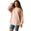 ARIAT Womens Canvas Oversized T-Shirt(Peachskin)