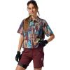 Backcountry, Slickrock Short-Sleeve Button-Up Jersey – Women’s(Red Mahogany Print)