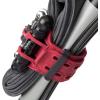 Bike Frame Carrier Strap MTB with Tire Plugger Kit, Stwap by Delta Cycle, Mountain Bike Strap with Integrated Storage Loops for CO2 Inflator, Tubes, Bike Tool Kit and More(Storage Repair Strap  Red)