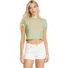 Billabong Women’s Logo Crop Short Sleeve Tee(Pistachio)
