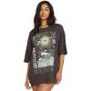 Billabong Womens Logo Oversized Fit Short Sleeve Tee(Off Black)