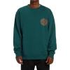 Billabong mens Short Sands Crew Fleece Sweatshirt(Deep Teal)