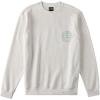 Billabong mens Short Sands Crew Fleece Sweatshirt(Light Grey Heather)