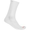 CASTELLI A/C 18 Sock, Ultralight Breathable Cycling Socks, Durable Construction for Hot Weather Performance for Men & Women(White)
