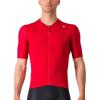 CASTELLI Men’s Espresso Jersey, Quarter Length Sleeve with Breathable Stretch Fabric for Gravel, Cycling & Road Biking(Rich Red/Deep Bordeaux)