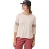 Flylow Women’s Hawkins Shirt – ¾ Length Sleeve T-Shirt for Mountain Biking, Hiking, & Trail Running(Pearl/Chai)