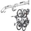 Garage Bike Rack Wall Mount (4-Bike) by Delta Cycle – Hanging Bicycle Rail Rack for Home & Storage Shed – Hook Hanger for Mountain, Road, BMX, & Gravel Bikes – Ebike Compatible & Holds up to 300 lbs(Adjustable)