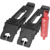KOM Cycling Presta Valve Core Removal Tool Tubeless Tire Lever Set. Bicycle Tire Lever Set That Includes a Valve Core Remover. Great for Removing Presta Valve Cores with The Presta Valve Core Tool(Red)
