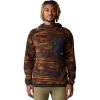 Mountain Hardwear Men’s First Tracks Fleece Pullover Hoody(Iron Oxide Stria Print)