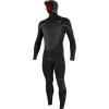 O’NEILL, Psycho Tech 5.5/4mm Hooded Chest-Zip Full Wetsuit – Men’s(Black/Black)