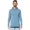 Quiksilver DNA Long Sleeve Hooded Surf Tee(Blue Shadow)