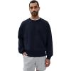 REIGNING CHAMP Men’s Midweight Terry Relaxed Crewneck(Navy)