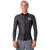 RIP CURL Dawn Patrol 1.5mm Longsleeve Full-Zip Wetsuit Jacket – Men’s, Black, S