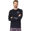 RVCA Men’s Long Sleeve Surf Shirt(Black)