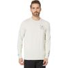 RVCA Men’s Long Sleeve Surf Shirt(Silver/Bleach)