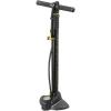 Topeak JoeBlow Mountain II Floor Pump – High-Volume Steel Barrel, TwinHead for Presta/Schrader/Dunlop Valves, 3.5” Analog Gauge, 60 PSI Max, Air Release Button, Ball/Bladder Adapters Included(Mountain X)