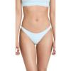 Vitamin A Women’s California High Leg Bikini Bottoms(Sky Ecorib Stripe)