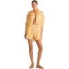 Vitamin A Women’s Swimwear Swimwear Playa Linen Boyfriend Shirt Swimsuit Cover Up(Creamsicle)