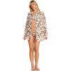 Vitamin A Women’s Swimwear Swimwear Playa Linen Boyfriend Shirt Swimsuit Cover Up(Desert Flower Ecolinen)