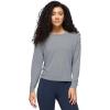prAna Womens Cozy Up Long Sleeve Crew(Heather Grey)