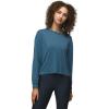 prAna Womens Cozy Up Long Sleeve Crew(High Tide Heather)