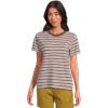 prAna Women’s Cozy Up Ss Crew(Saltwater Stripe)
