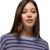 prAna Womens Cozy Up Long Sleeve Crew(Capulet Blue Stripe)